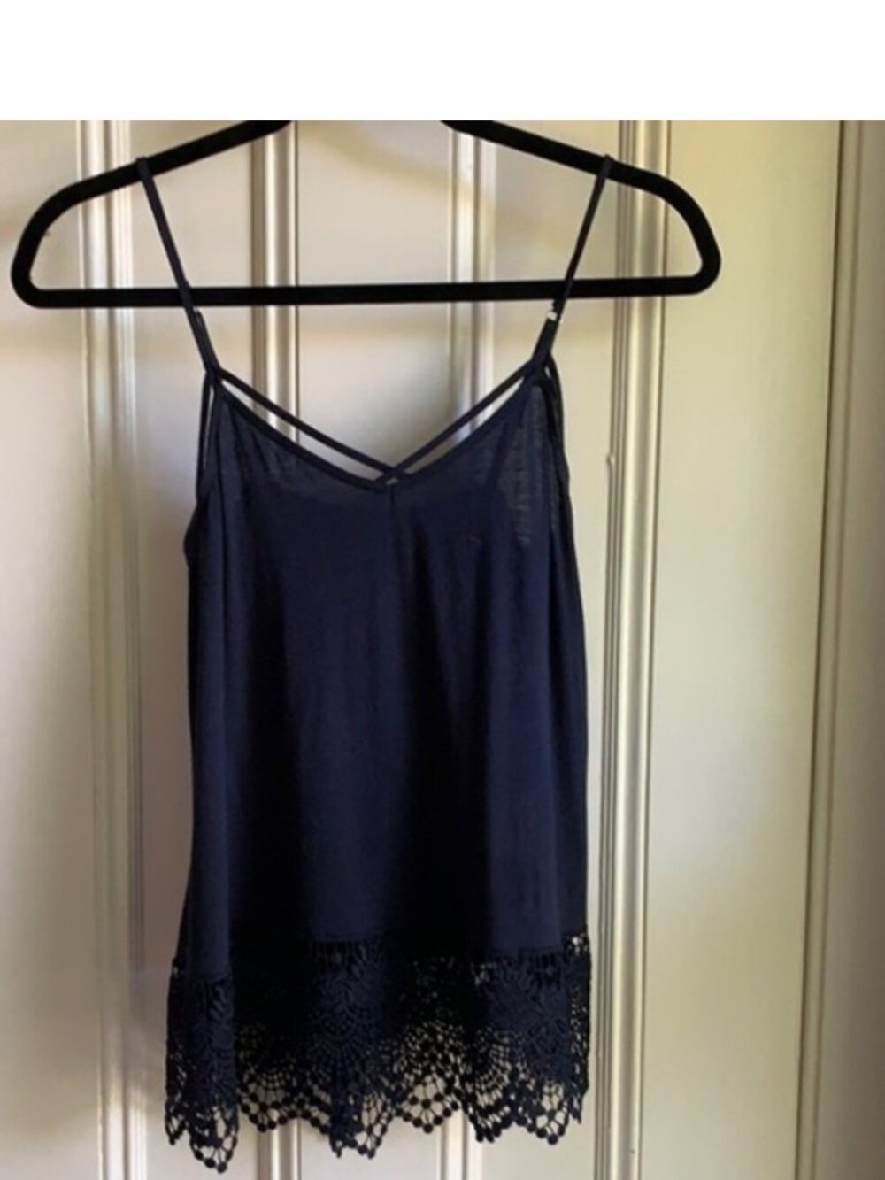 lace bottom tank top